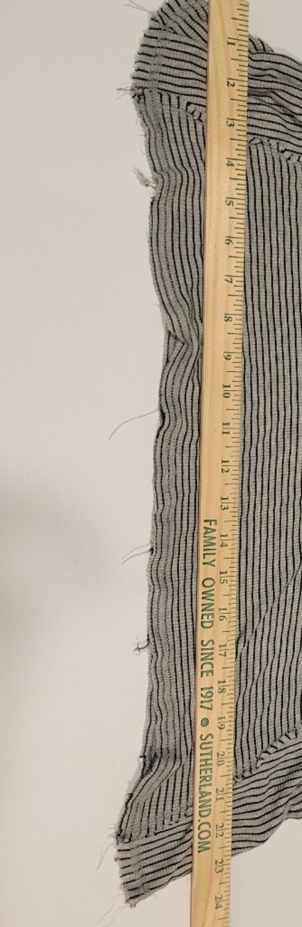 Lg BKE Raw Hemmed Short Sleeve Striped Tee in Black and Tan Accent. Worn Twice. - Picture 7 of 11